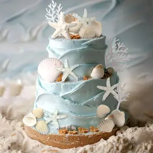 cake shed cake topper gender revealShells Cake Toppers Under the Sea Ocean Cake Decorations Summer Starfish Cake Toppers Decor For Sea Ocean Beach Theme Baby Shower Birthday Party Favor Supplies Magical Wedding