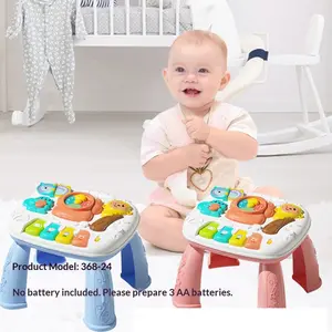 Baby Learning Table, Multifunctional Educational Toy, Interactive Baby Sensory Table, Early Education Toy for 0-3 Year Olds
