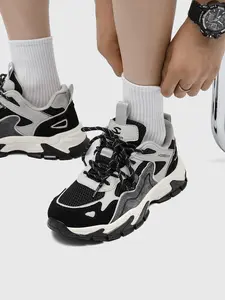 HOBIBEAR Women's Breathable Mesh Sneakers, Workout Sneakers, Lace-Up Dad Shoes, Outdoor Casual Running Shoes, Fashionable Running Shoes, Athletic Running Shoes, All Season Round Toe Textile Footwear