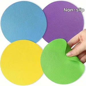 4pcs Rubber Jar Opener Pads, Round Heat-insulated Non-Slip Gripper Pads For Jars, Kitchen Tool For Easy Opening (Circle) Kitchen Accessories