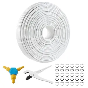 VEVOR PEX-AL-PEX Tube, Summervibes,Summervibes, 984ft, 5/8'' Diameter Aluminum-Plastic Composite Pipe Oxygen Barrier Radiant Floor PEX Pipe, 0.08'' Thickness Radiant Heat Floor Plumbing Inner Aluminum Layer PEX Tubing Pipe