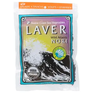 Maine Coast Sea Vegetables Laver, Wild Atlantic Nori, 1 oz (28 g)