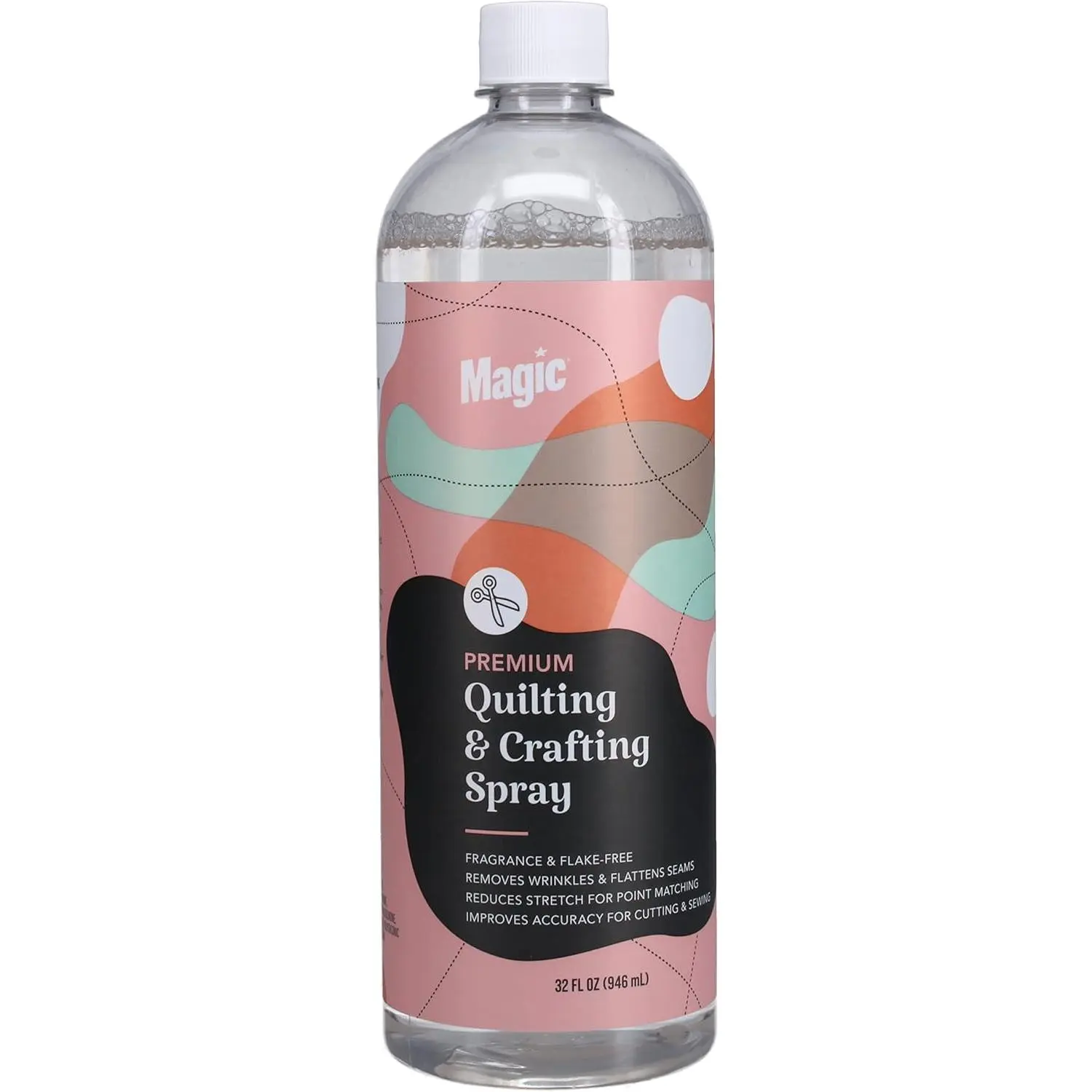 Premium Quilting & Crafting Spray – Fabric Spray for Cutting, Creasing, & Sewing – Best Press Spray Starch for Quilting to Flatten Seams & Wrinkles – Wrinkle Spray