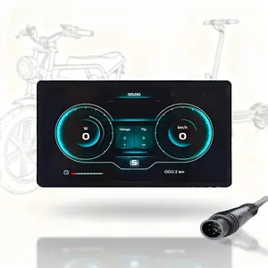 H8 TFT E-Bike Display – 6PIN Waterproof LCD for E-Bike & E-Scooter, Bluetooth APP Control & Phone Navigation Mirroring | 18V–60V | Holiday Gift for Cyclists