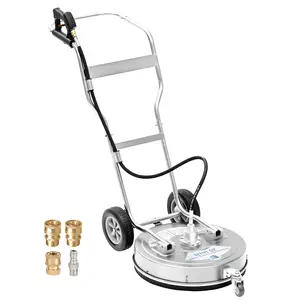 RIDGE WASHER 20inch Surface Cleaner Dual Handle, Stainless Steel, Bigger Stable Wheels, Power Washer for Driveways, Sidewalks, Patios fathersdaygift