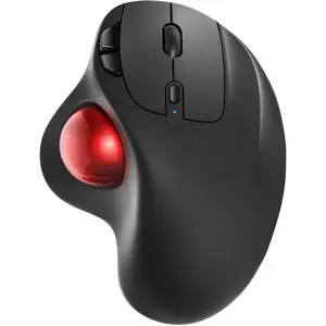 M501  Trackball , Rechargeable , Easy Thumb Control, Precise & Smooth , 3 Device Connection ( or USB Receiver), Compatible for PC, Laptop, , Windows.