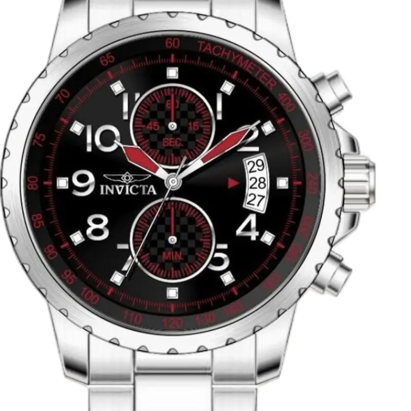 Invicta Specialty Altoris Men’s Quartz Watch - 45mm Round Case, Stainless Steel Metal Strap, 5 Colors available - Red and Black Dial (Model 50688) - Blue Dial ( Model  69790 ) & Green Dial - Gold ( Model 69793)
