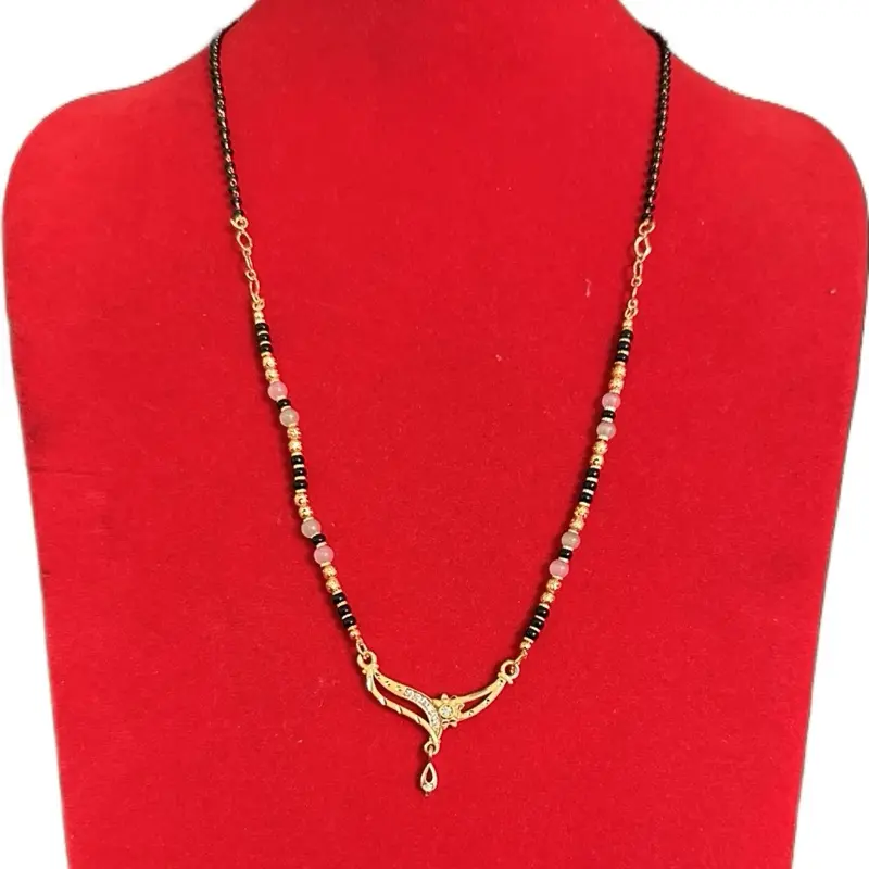 Traditional Indian Nepali Multi-Color Beads Mangalsutra Necklace, Culturally-Inspired Ornate Colorful Costume Jewelry, Culturally-Inspired Necklaces, Ornate Traditional Necklaces