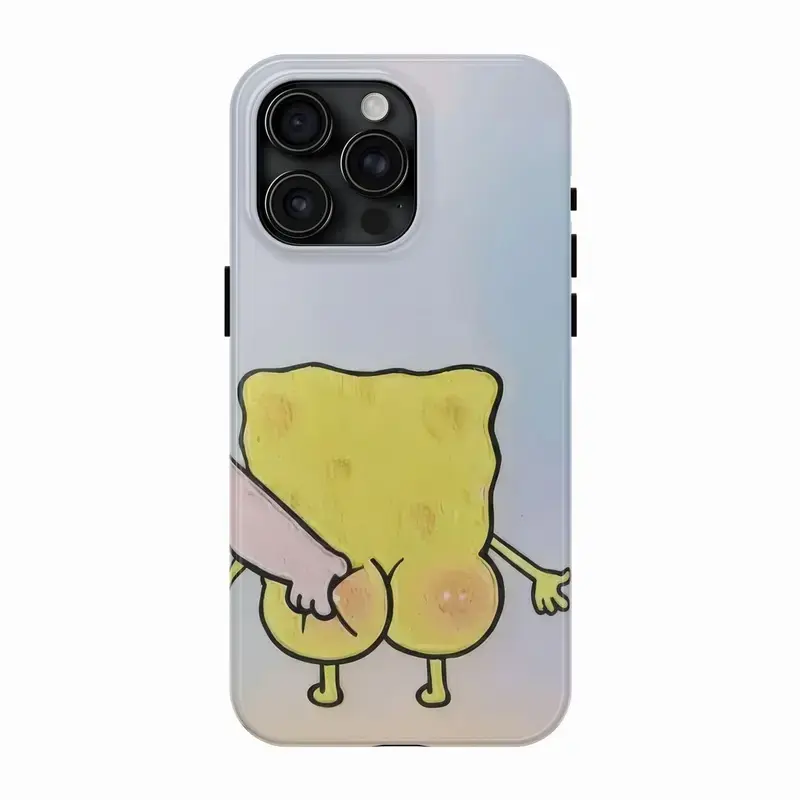 spongebob & patrick couple iphone case – cute lovers design  compatible with iphone 17 16 15 14 13 12 11