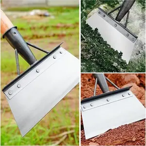 Multifunctional Cleaning Shovel(handle not included), Stainless Steel Universal Outdoor Garden Cleaning Shovel, Heavy Duty Flat Shovel, Weeding, Planting, Landscaping