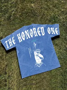 Unisex Anime Character Print Round Neck T-Shirt, Casual Streetwear Short Sleeve, Regular Fit, Daily Wear, All Seasons, Men