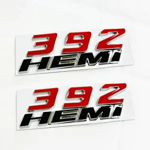 392 Side Emblem led Badge Set Fits Dodge Challenger Charger Replacement (Black/Red) 2-Pack