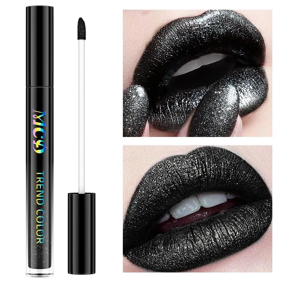 Long Lasting Glitter Lip Mud, Sparkly Lipstick, Glossy, 1 Count Matte Shimmer Finish Liquid Lipstick, High Pigment Lip Glaze for Unique Lips Makeup, Multi-use Lip Gloss for Party Makeup, Lip Lacquer