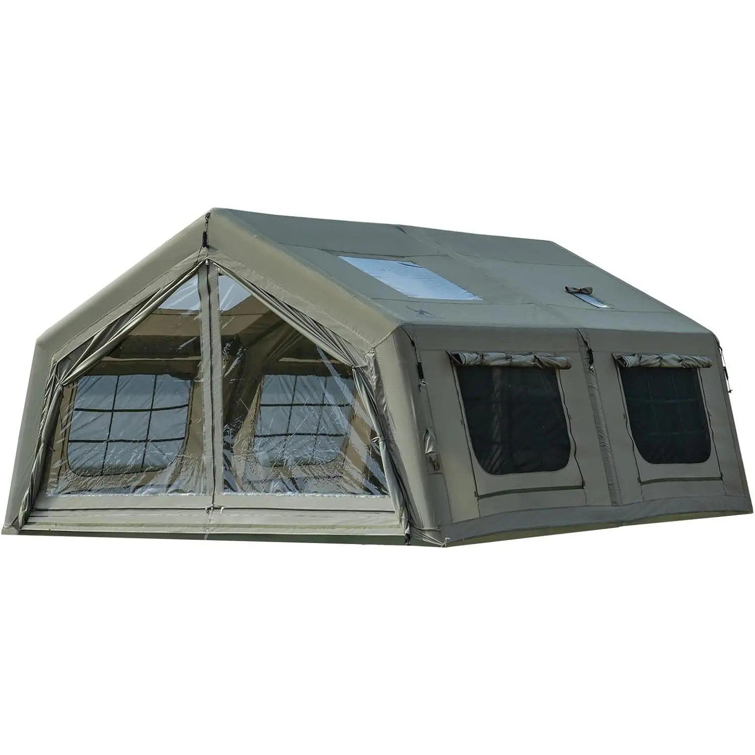 MC TOMOUNT Inflatable Tents for Camping, 6/8/10/12 Person Large Family Blow Up Camping Tent with Hand Pump, Easy Setup Air Glamping Tent for Outdoor Party Picnic Party