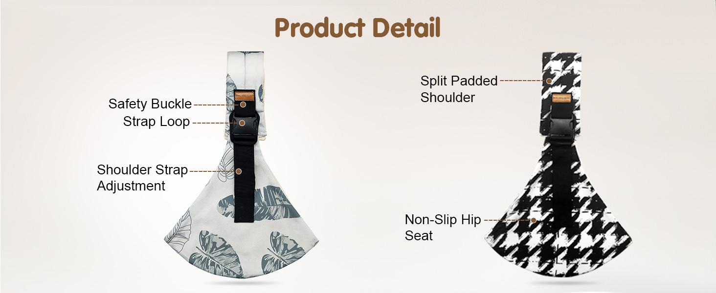 2026 New Baby Sling Carrier, Toddler Carrier, Portable and Lightweight Sling, Non-Slip Hip Seat Carrying 10-30lbs, Suitable for Travel Vacation Trip Outdoor Shopping Hiking Camping and Miami Beach Party, Mother's Day Gifts, party beach cabana