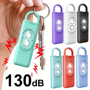 Personal Safety Alarm - 130dB Loud Siren, Battery Operated, Compact Design in Teal, Purple, White, Black, Red, Blue Ideal for Women's Protection