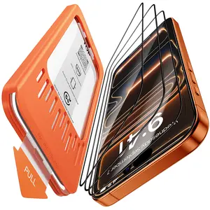 YZOIKO 3-Pack for iPhone 17/Air/17 Pro/17 Pro Max Screen Protector, 9H+ Tempered Glass, Scratch & Drop Resistant, Smooth & Clear, Easy Installation, Case Friendly, Full Coverage