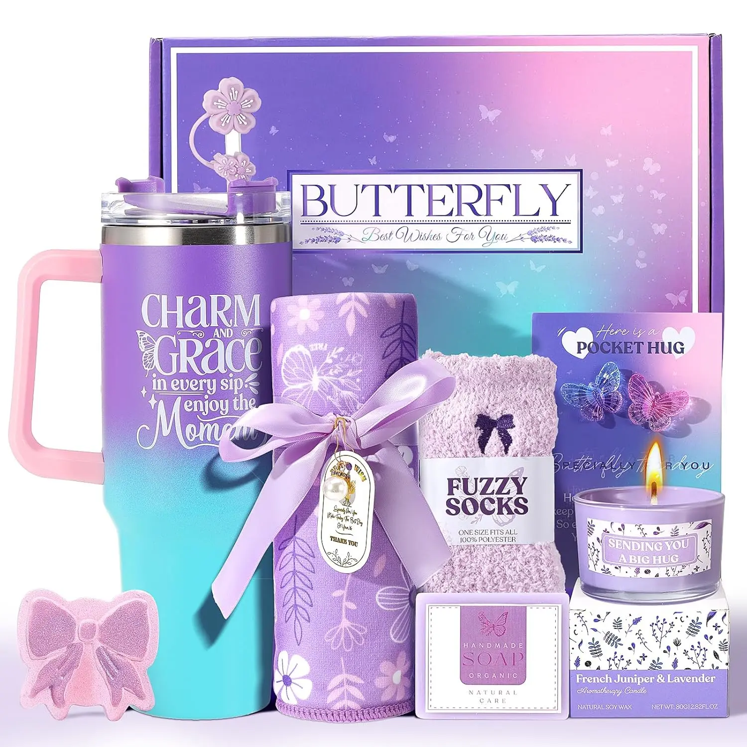 for, Get Well Gifts for Self Care Gift, Get Well Soon Sympathy Gift Baskets for Care Package, Thank You Gift for Mom Wife Girlfriend Sisters