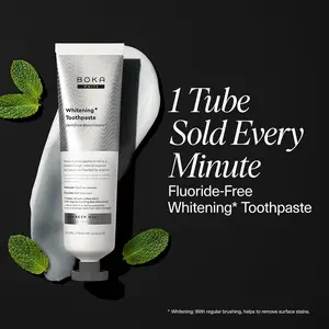 Boka Whitening Nano Hydroxyapatite Toothpaste – Refresh Mint, Fluoride-Free for Sensitive Teeth, 4oz