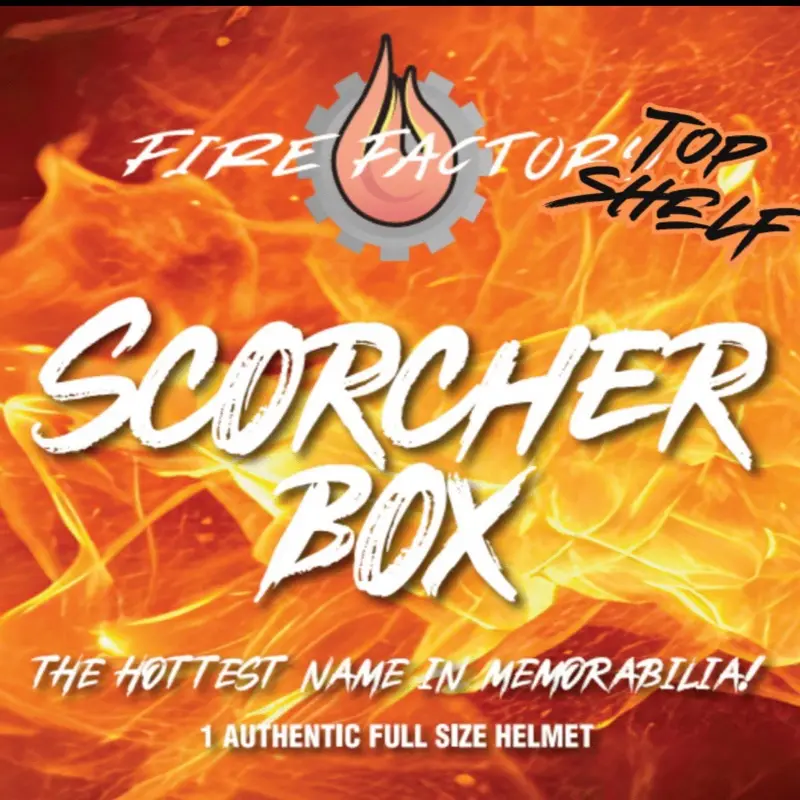 (1) 2026 Fire Factory Scorcher Top Shelf Break Authentic Signed Helmet- PYT