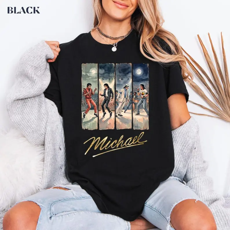 Michael Movie Apparel 80s Dance Icon Pop Legend Shirt