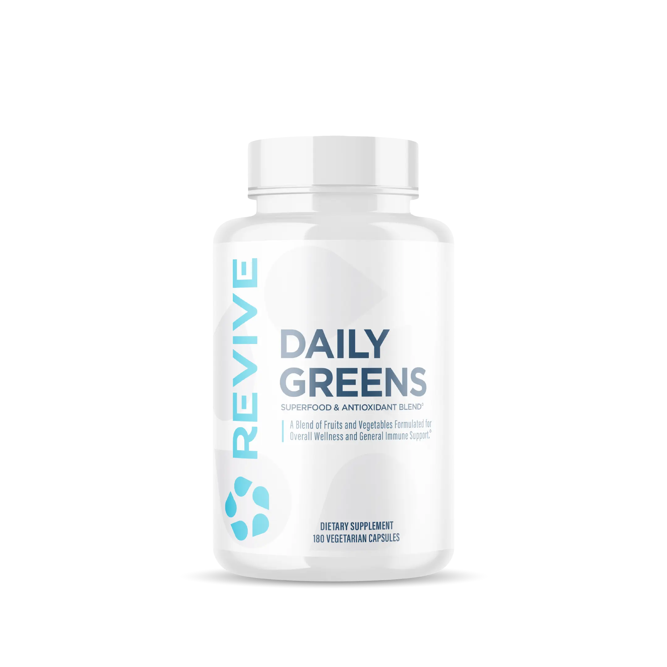 Revive Daily Greens Natural Gluten-Free Vitamin Supplement for Digestive Health