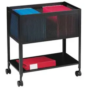 Mesh Rolling File- Holds Ltr. Fldr.- 12-.50in.x25in.x28-.25in.- Black