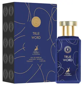 MAISON ALHAMBRA True Word Men's EDP Fragrance - 3.4 oz/100ml Packaged Single Item, Fragrant Scent, Unique Reliable Daily Use Option, Men's Fragrance, Fragrant Men's Fragrance