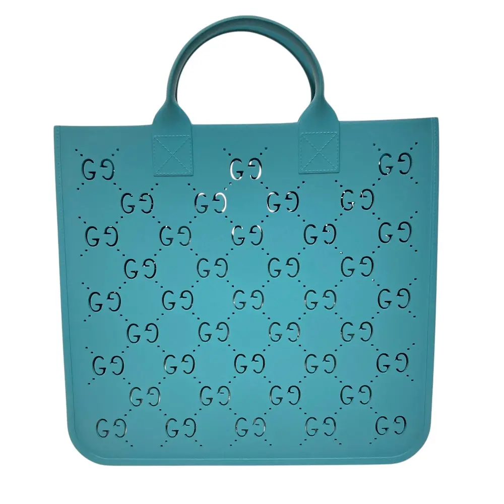 Pre-owned GUCCI Rubber Tote Bags GG Supreme Tote Bag