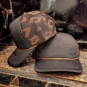 Leopard Printed Mesh Back Cap