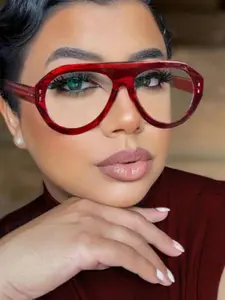 New Oval Frog Sunglasses, Colorblock Design, Trendy Unisex Flat Mirror Glasses, Fashion Glasses, Perfect for Photography and Daily Wear