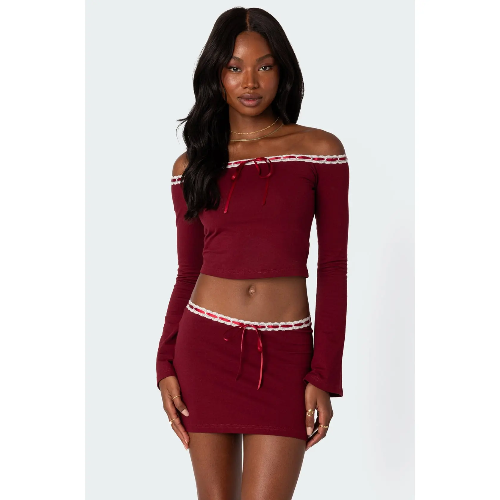 Seline Ribbon Trim Top Seline Ribbon Trim Top
