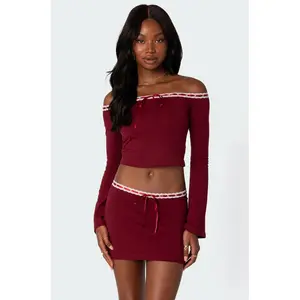 Seline Ribbon Trim Top