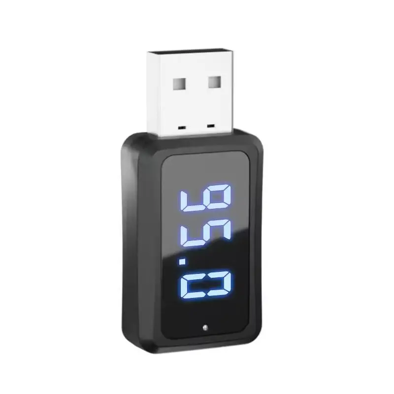 Bluetooth-compatible Car Transmitter Receiver, Handsfree Call Car Kit, Mini USB Power with LED Display, Auto Wireless Adapter for FM Radio, Compact Design, Wireless Connectivity, Durable Housing