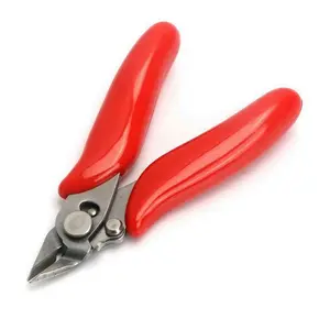 3.5 Inch Micro Precision Wire Cutters, Mini Diagonal Flush Pliers with Safety Lock, Jewelry Making Soft Wire Cutting Tool, Electronics Repair Side Cutters, Rustproof Durable Hand Shears for DIY Model Crafting