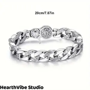 2025 -NEW925 Sterling Silver Bracelet – Elegant Men’s & Women’s Jewelry, Polished Chain Design, Everyday Fashion Accessory, Perfect Gift for Family & Friends