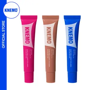 [KNEMO Official] LipLock Trio - LipLock Jelly Serum,  Vegan Rose PDRN, Carrot Collagen, & Pillow Peptides - Long Lasting Hydrating Plumping Glossy Mask - 15 mL in Grape Crush, Pink Flan, Crystal Clear
