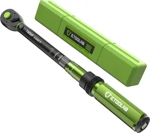 3/8-Inch Drive Click Torque Wrench - 5-50Ft-Lb/5-69.4Nm, Dual-Direction Adjustable 72 Tooth Click Torque Wrench for Bike, Motorcycle and Car Repair