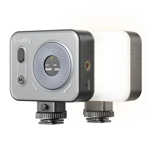 SmallRig Vibe LED Fill Light - Compact Photographic Fill Light with LCD Screen, CRI95+, 2500-6500K, 5 Effects, Cold Shoe Mount, 1500mAh, Polycarbonate Anodized Knobs, Vlogging Equipment Accessories for Content Creators,techvibes