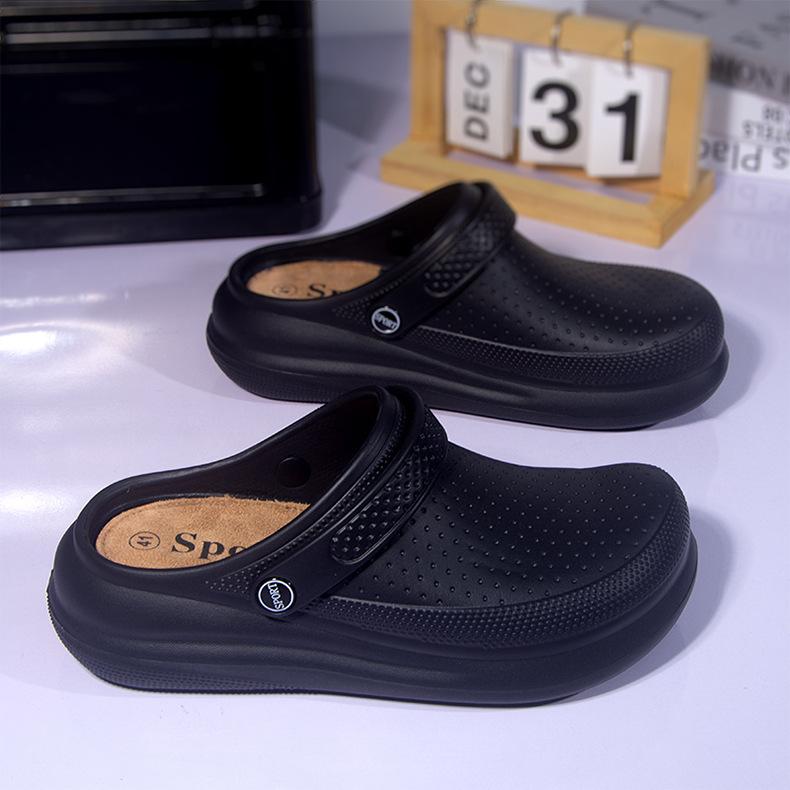 Women's Casual Closed-Toe Thick-Soled Non-Slip Slip-On Beach Footwear - Lightweight Comfortable Water Walking Shoes for Seaside, Pool, Summer Outdoor Use