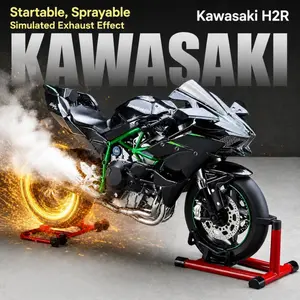 1:9 Kawasaki alloy model, meticulously replicating the real vehicle's shape and details, including the starting sound effect and misting effect. Made of high-precision metal material, it has outstanding texture. Suitable as a collection item for children