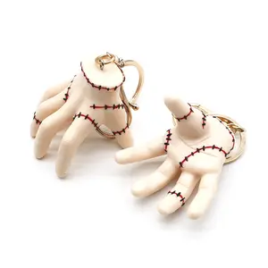 Wednesday Addams Family Thing Hand Props, Creepy Gift Accessories for Decor, Hand Accessory Keychain Pendant Merch(1 pack)