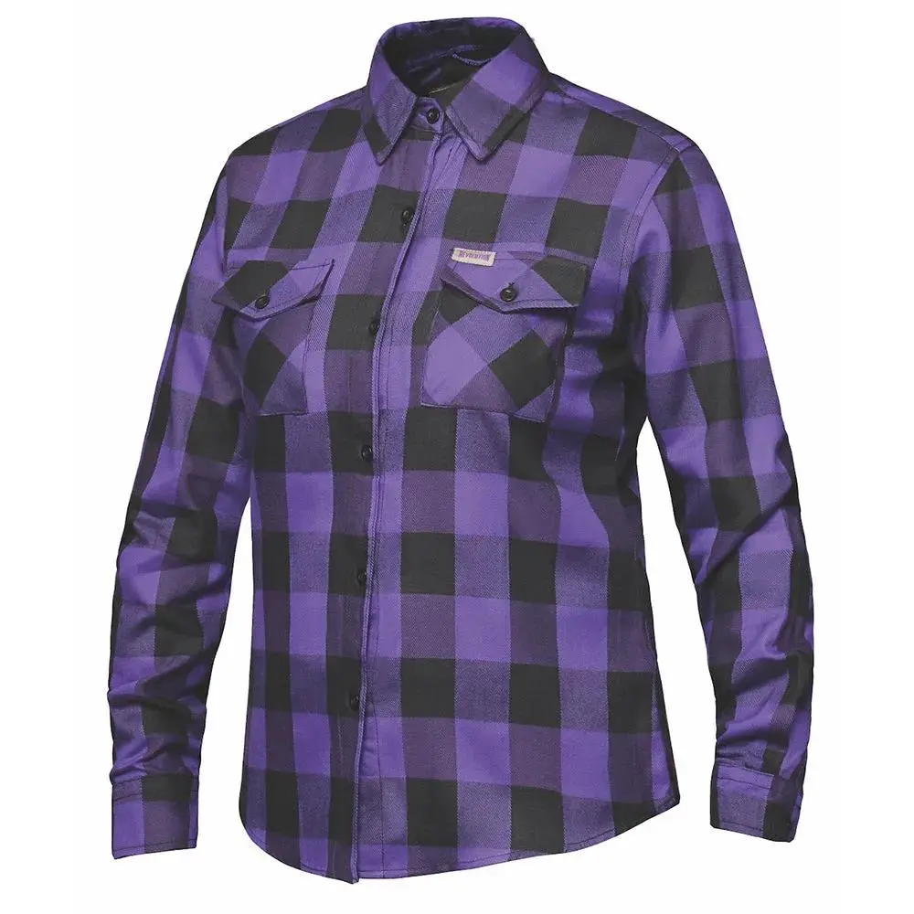 Valkarie - Women's armored Motorcycle Flannel Shirt