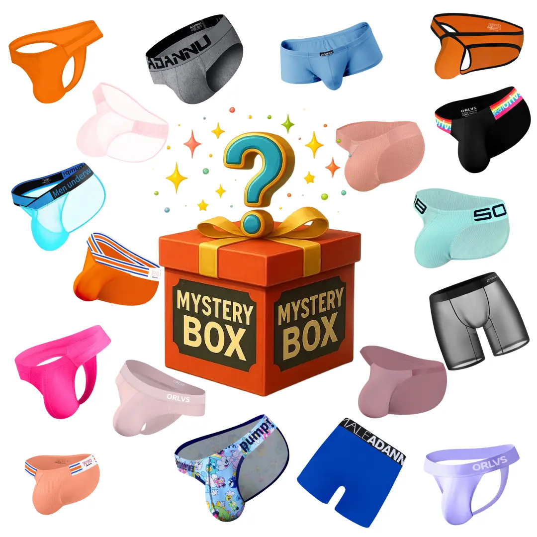3-Pack Random Styles Men's Stretch Briefs | Soft, Comfortable & Breathable Underwear Blind Box Underwear Undergarments Masculine