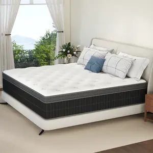 BOMASS 10-14 Inch Mattress Twin Full Queen King Size Hybrid Memory Foam Pocket Spring Boxed Mattresses Sweet Night Body Support