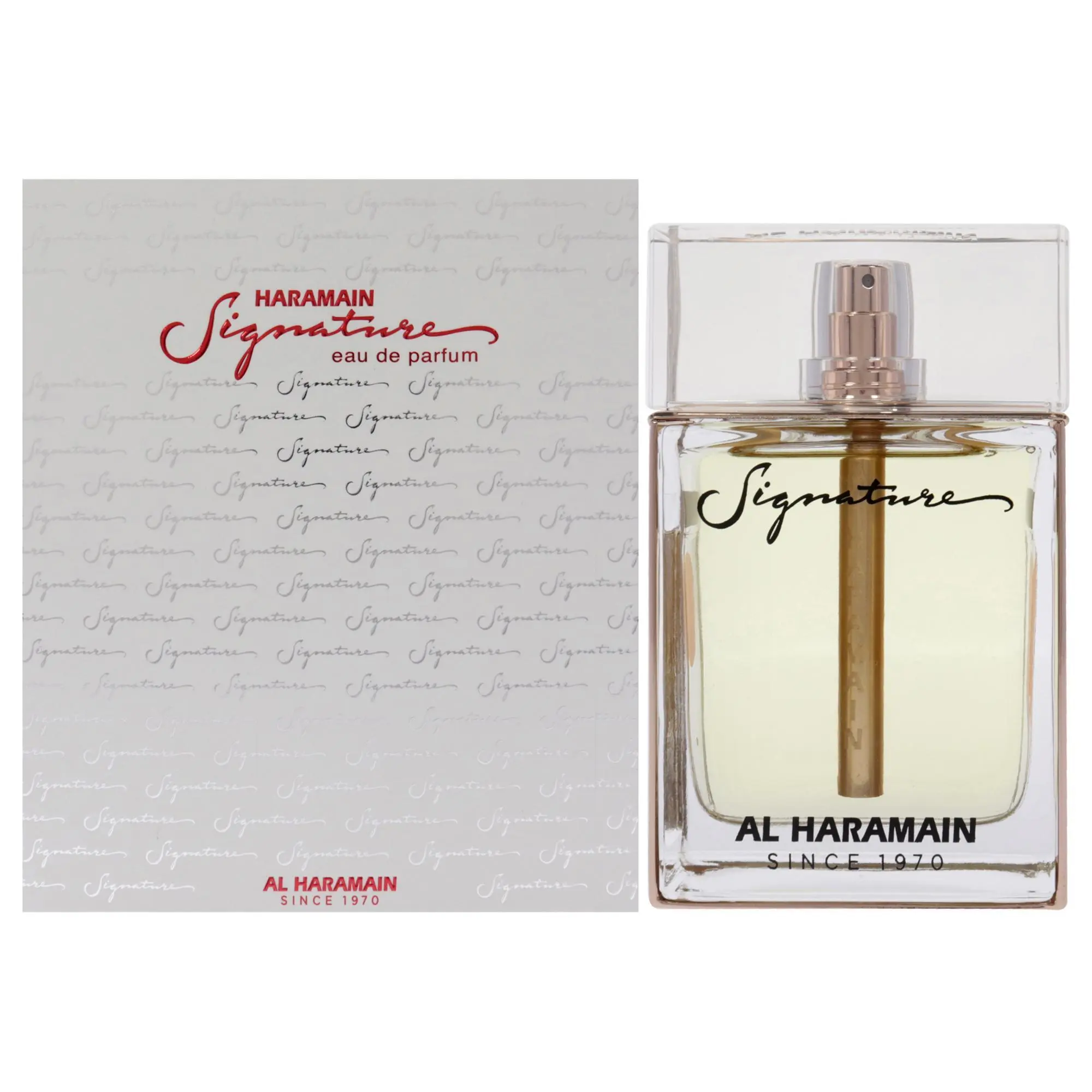 Al Haramain Signature Scent Rose Gold Luxury Aroma Unisex Fragrance for Women, 3.33 oz EDP Liquid Spray Unisex Fragrance, Smelling Good All Seasons