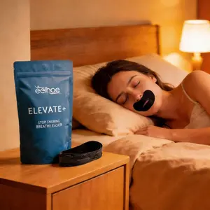 Black Sleep Mouth Tape 30Pcs, Comfortable Anti-Snoring Stickers, High Breathability For Home And Travel Nighttime Use