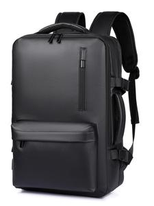 men's business solid color backpack, fashionable casual oxford backpack, waterproof backpack for school & travel