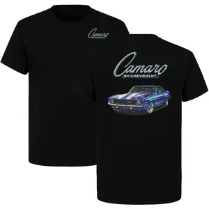 Camaro by Chevrolet T-Shirt, Classic Muscle Car Graphic Tee, Vintage 1969 Camaro Racing Shirt for Car Enthusiasts
