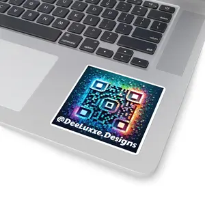 Vinyl Instagram QR Code Sticker, Social Media Website Square Stickers, Business Logo Promo Gift, Personalized Social Media Apps Decal,